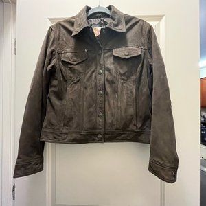 Harley-Davidson Brown Suede Jacket M
